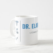 Personalized Pharmacist Mug | Modern Split Layout Koffiemok (Voorkant links)
