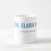 Personalized Pharmacist Mug | Modern Split Layout Koffiemok (Center)