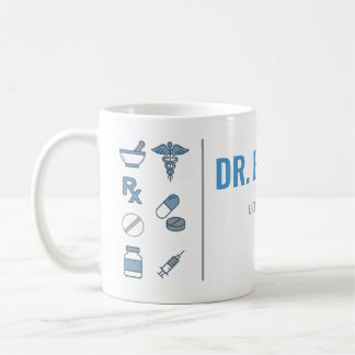 Personalized Pharmacist Mug | Modern Split Layout Koffiemok
