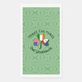 Personalized Philippines Ireland USA Shamrock Servet (Voorkant)