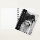 Personalized Photo and Name Black and White Planner (Display)