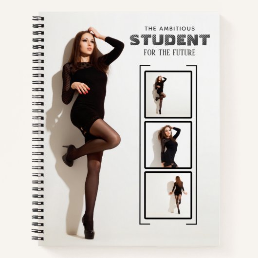 personalized photo and name notebook notitieboek (Voorkant)