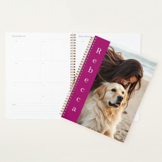 Personalized Photo and Name  Planner (Display)
