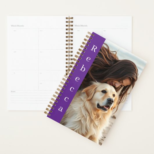 Personalized Photo and Name  Planner (Display)