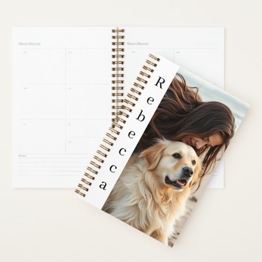 Personalized Photo and Name  Planner (Display)