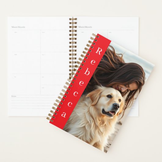 Personalized Photo and Name  Planner (Display)