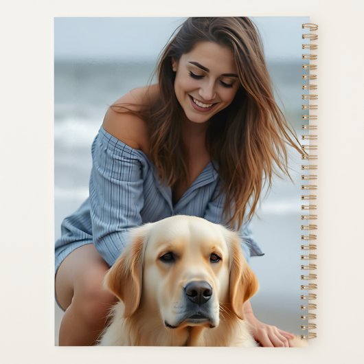 Personalized Photo and Name  Planner (Achterkant)