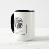 Personalized Photo and Name with Job Title Mok (Voorkant links)