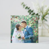 Personalized Photo and Text Bedankkaart (Staand voorkant)