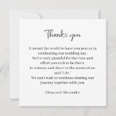 Personalized Photo and Text Bedankkaart (Achterkant)