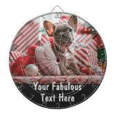 Personalized Photo and Text Dartbord (Voorkant)