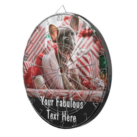 Personalized Photo and Text Dartbord (Voorkant Rechts)