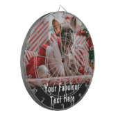 Personalized Photo and Text Dartbord (Voorkant Links)