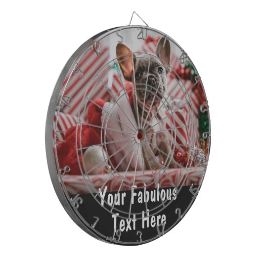Personalized Photo and Text Dartbord (Voorkant Links)