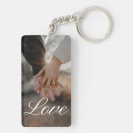 Personalized Photo and Text Photo Collage Keychain