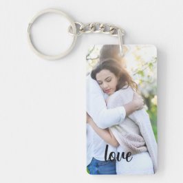 Personalized Photo and Text Photo Collage Keychain