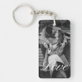 Personalized Photo and Text Photo Collage Keychain (Voorkant)