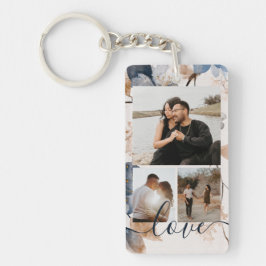 Personalized Photo and Text Photo Collage  Sleutelhanger
