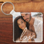 Personalized Photo and Text Photo Collage Sleutelhanger (Voorkant)