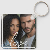 Personalized Photo and Text Photo Collage Sleutelhanger (Achterkant)