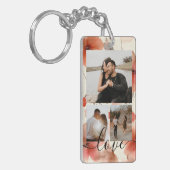 Personalized Photo and Text Photo Collage  Sleutelhanger (Voorkant Links)