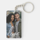 Personalized Photo and Text Photo Collage Sleutelhanger (achterkant)