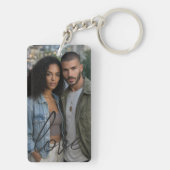 Personalized Photo and Text Photo Collage Sleutelhanger (achterkant)