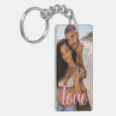 Personalized Photo and Text Photo Collage Sleutelhanger (Voorkant Links)