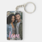 Personalized Photo and Text Photo Collage Sleutelhanger (achterkant)