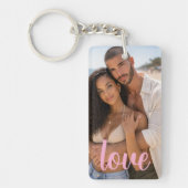 Personalized Photo and Text Photo Collage Sleutelhanger (Voorkant)