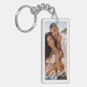 Personalized Photo and Text Photo Collage Sleutelhanger (Voorkant Links)
