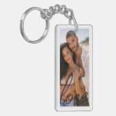 Personalized Photo and Text Photo Collage Sleutelhanger (Voorkant Links)