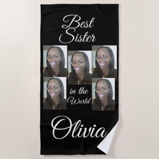 PERSONALIZED PHOTO BEACH TOWEL STRANDLAKEN