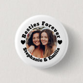 Personalized photo best friends BFF  Ronde Button 3,2 Cm (Voorkant)