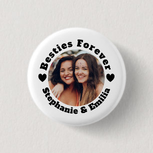 Personalized photo best friends BFF  Ronde Button 3,2 Cm
