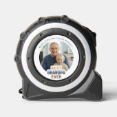 Personalized Photo Best Grandpa Ever   Rolmaat (Voorkant)