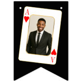 Personalized Photo Bunting, Custom Casino Poker Vlaggetjes (Eerste vlag)
