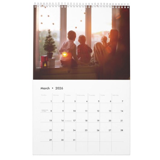 Personalized Photo Calendar Kalender (Mar 2026)