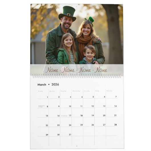 Personalized Photo Calendar Kalender (Mar 2026)