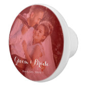 Personalized Photo Ceramic Knob for Couples inLove Keramische Knop (Rechts)
