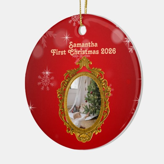 Personalized Photo Ceramic Ornament (Links)