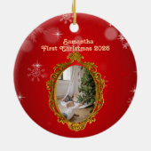 Personalized Photo Ceramic Ornament (Achterkant)