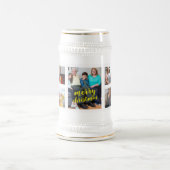 Personalized Photo Christmas Collage Beer Stein Bierpul (Center)