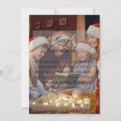 Personalized Photo Christmas Greeting Card Kaart (Voorkant)