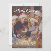 Personalized Photo Christmas Greeting Card Kaart (Achterkant)
