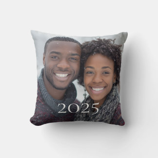 Personalized Photo Christmas Pillow 2025 Holiday Kussen