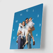 Personalized Photo Clock Vierkante Klok (Hoek)