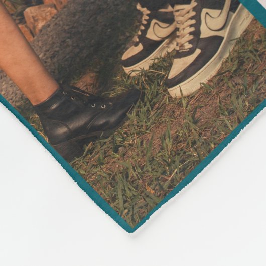 Personalized Photo Collage Blanket Fleece Deken (Hoek)