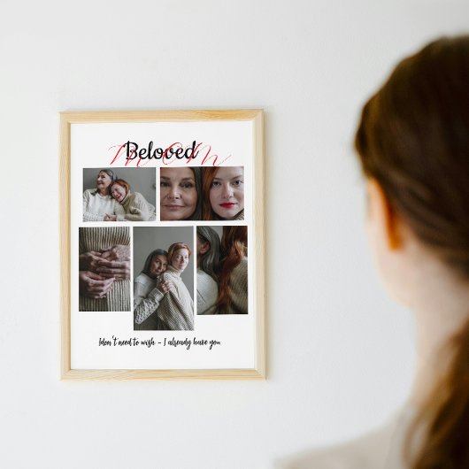 Personalized Photo Collage Gift for Mom Acryl Bord