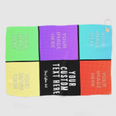 Personalized Photo Collage  Golfhanddoek (Horizontaal)